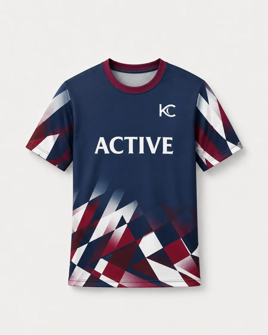 Navy Burgundy front view in Navy · Burgundy · White